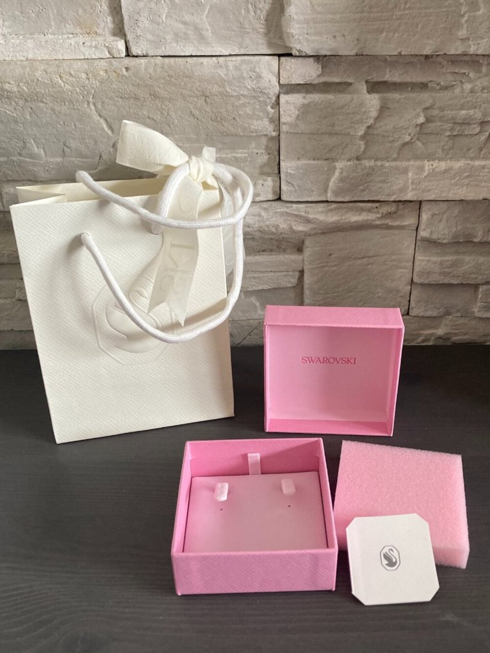 Swarovski Pink Gift Box with Ribbon